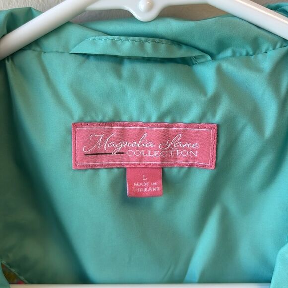 Masters Magnolia Lane Aqua Vest large zipper - Picture 3 of 6